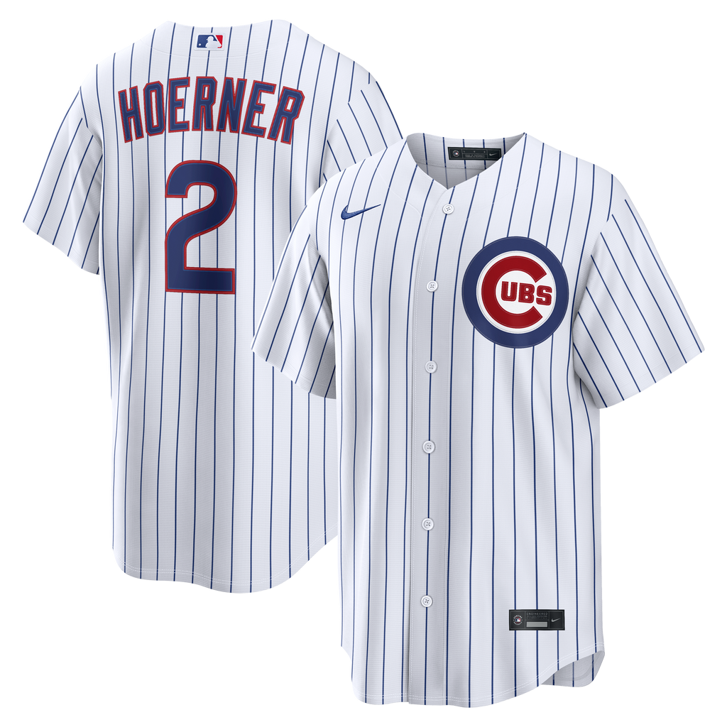 Men's Chicago Cubs Nico Hoerner Nike White Home Replica Jersey - 2