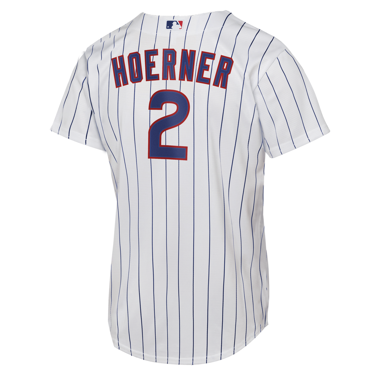 Male Chicago Cubs Nico Hoerner Nike White Home Replica Jersey - 4