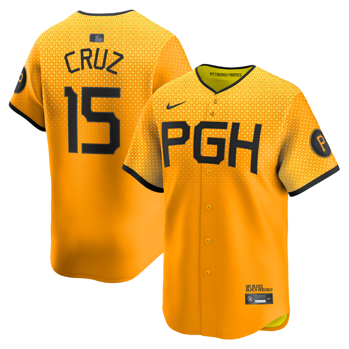Men's Pittsburgh Pirates Oneil Cruz Nike Gold City Connect Limited Jersey - 2