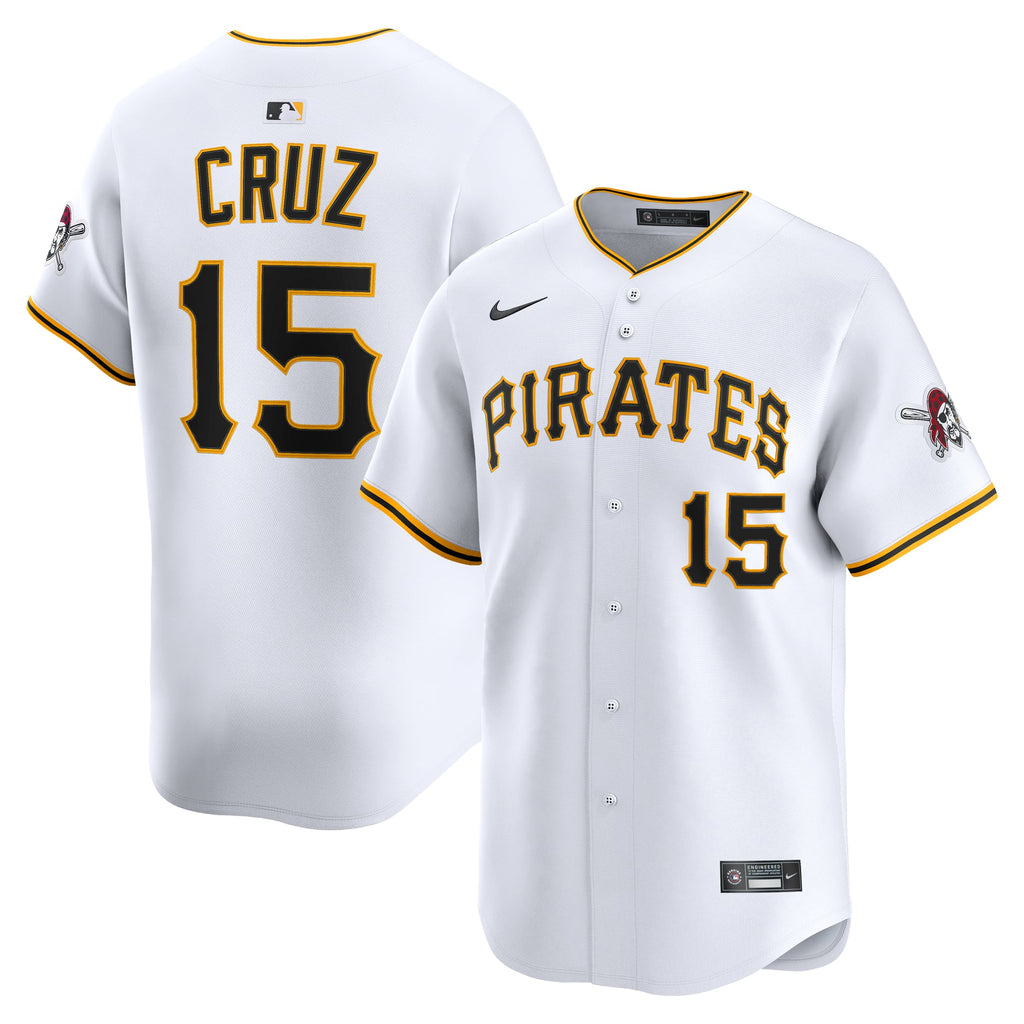 Men's Pittsburgh Pirates Oneil Cruz Nike White Home Limited Player Jersey - 2
