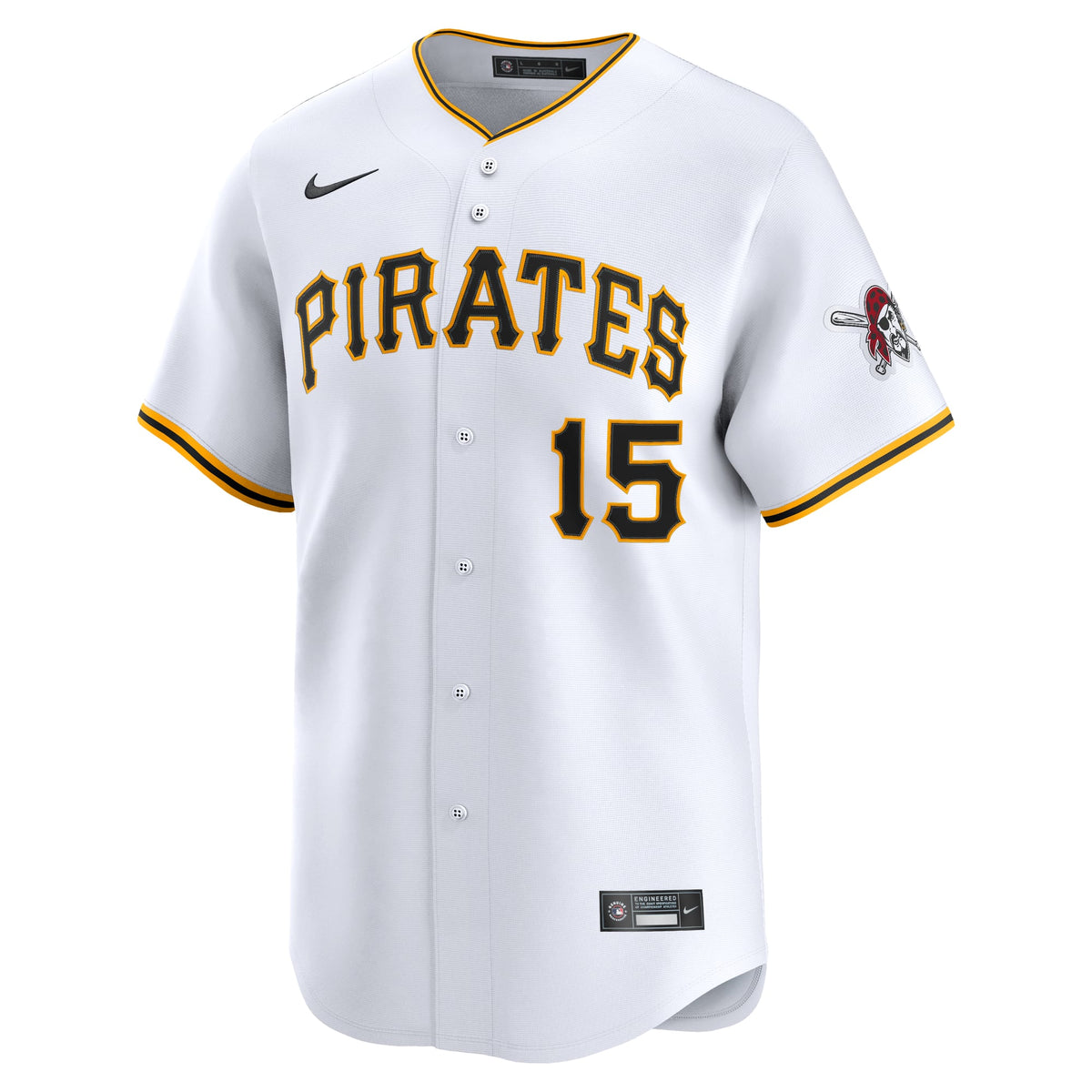Men's Pittsburgh Pirates Oneil Cruz Nike White Home Limited Player Jersey - 3