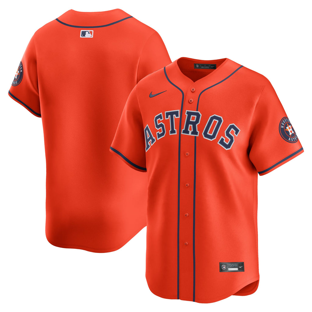 Men's Houston Astros Nike Orange Alternate Limited Jersey - 2