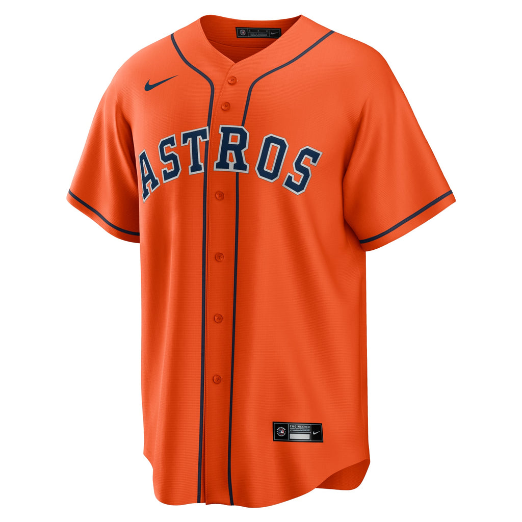 Men's Houston Astros Nike Orange Alternate Replica Team Jersey - 3