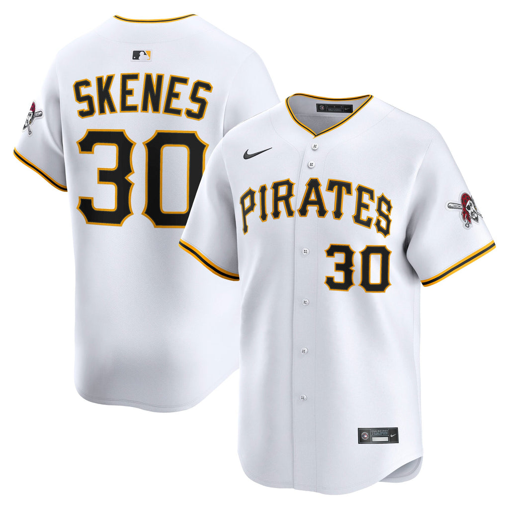 Men's Pittsburgh Pirates Paul Skenes Nike White Home Limited Player Jersey - 2