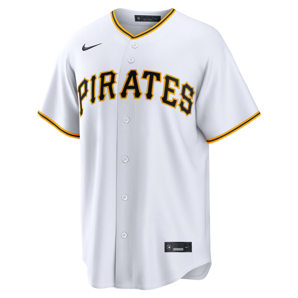Men's Pittsburgh Pirates Paul Skenes Nike White Home Replica Jersey - 3