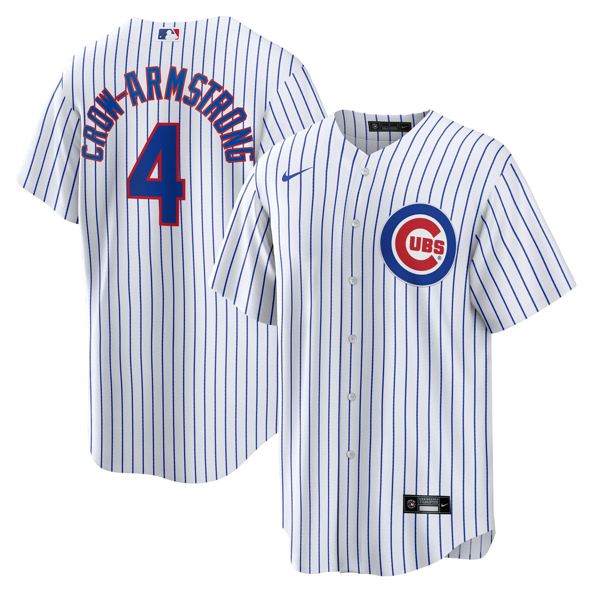 Men's Chicago Cubs Pete Crow-Armstrong Nike White Home Replica Jersey