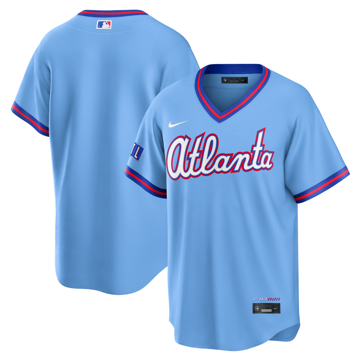 Men's Atlanta Braves Nike Powder Blue 2026 City Connect Stadium Jersey - 2