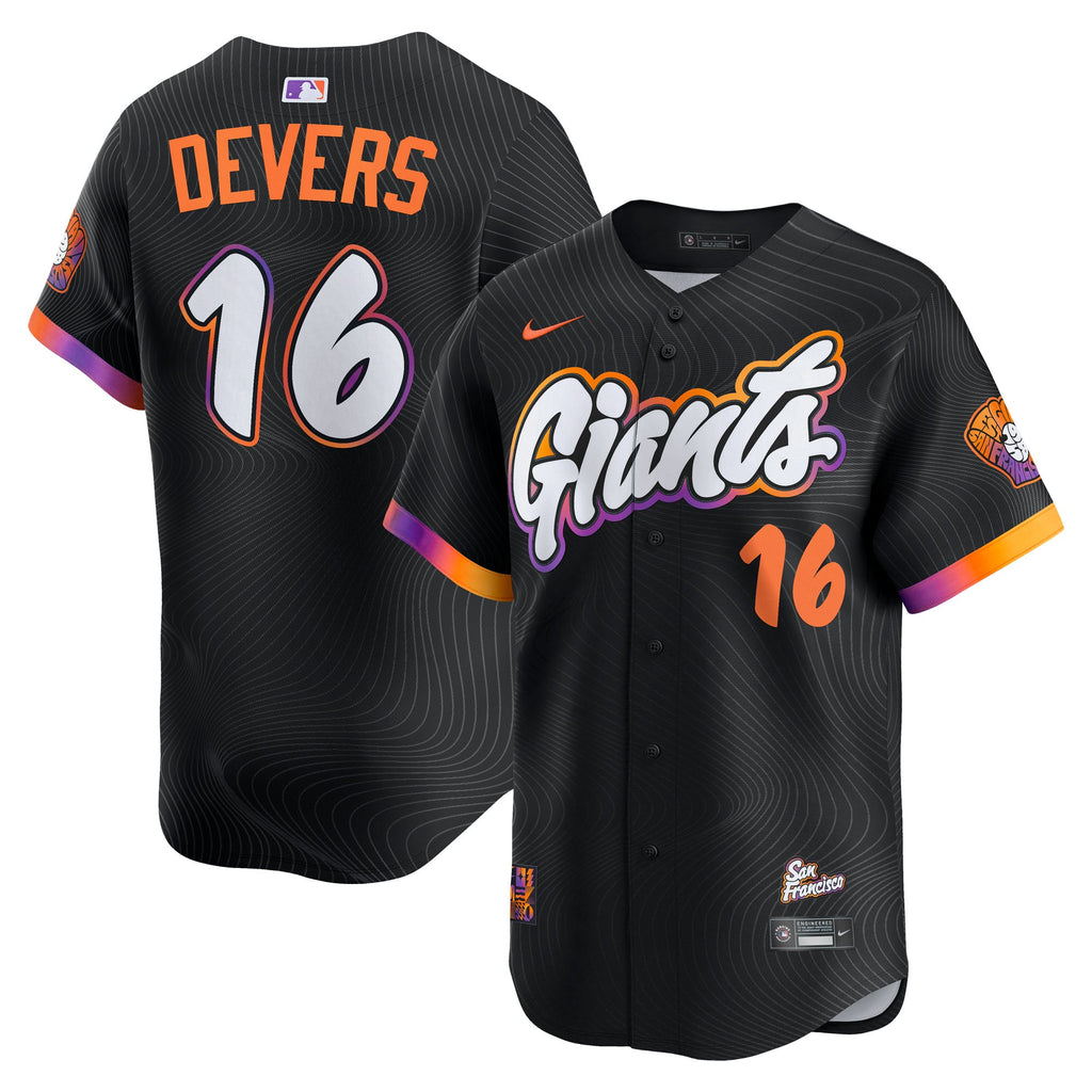Men's San Francisco Giants Rafael Devers Nike Black 2025 City Connect Limited Player Jersey - 2