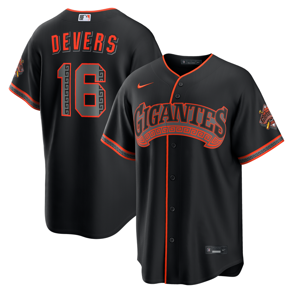 Men's San Francisco Giants Rafael Devers Nike Black Alternate Stadium Jersey