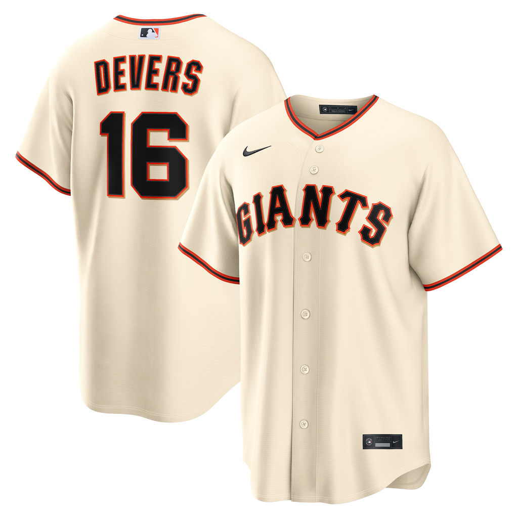 Men's San Francisco Giants Rafael Devers Nike Cream Home Replica Jersey - 2