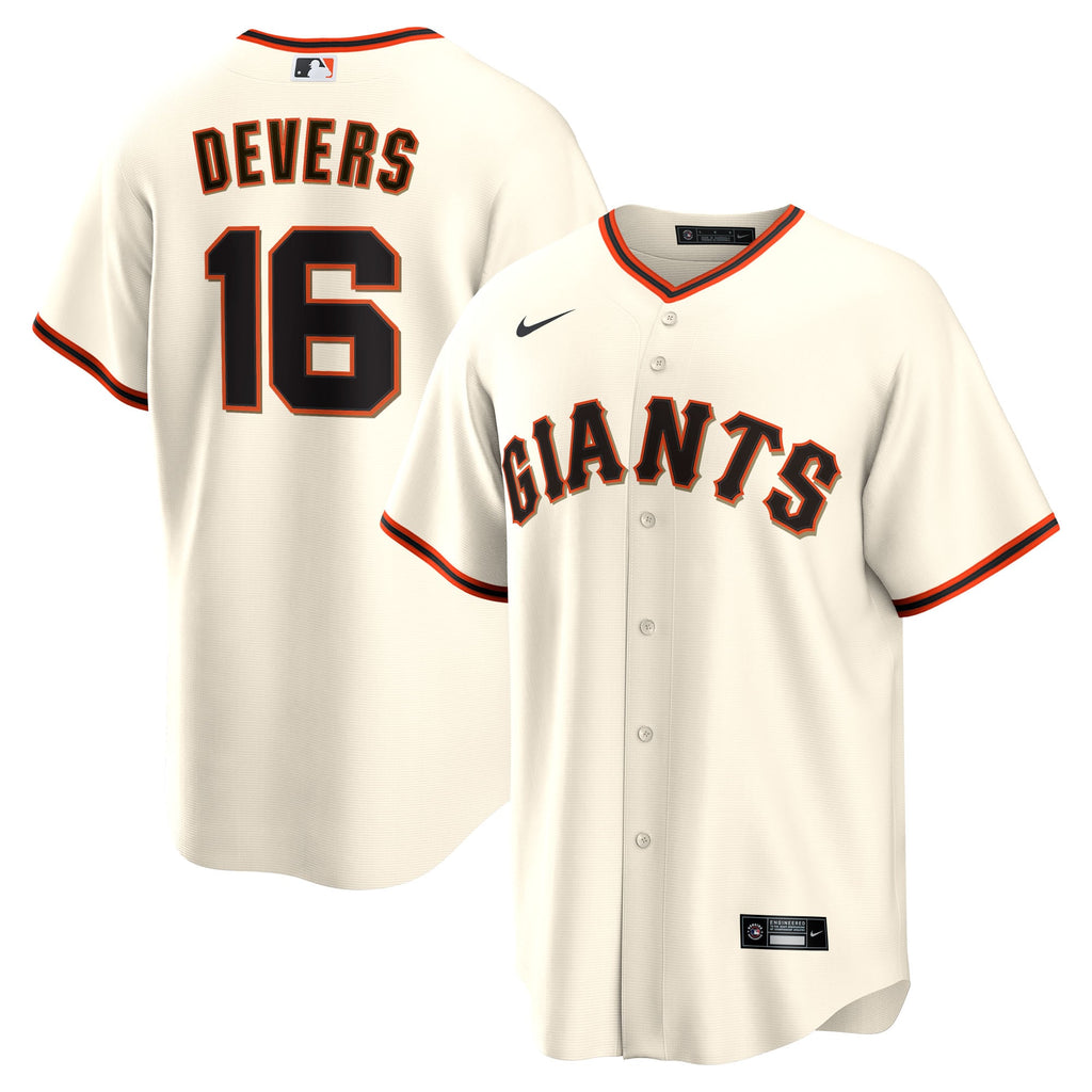 Men's San Francisco Giants Rafael Devers Nike White Home Replica Player Jersey - 2