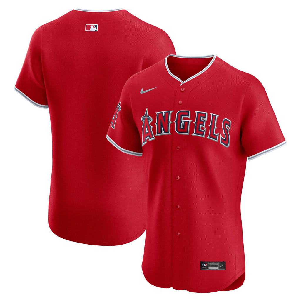 Men's Los Angeles Angels Nike Red Alternate Elite Jersey