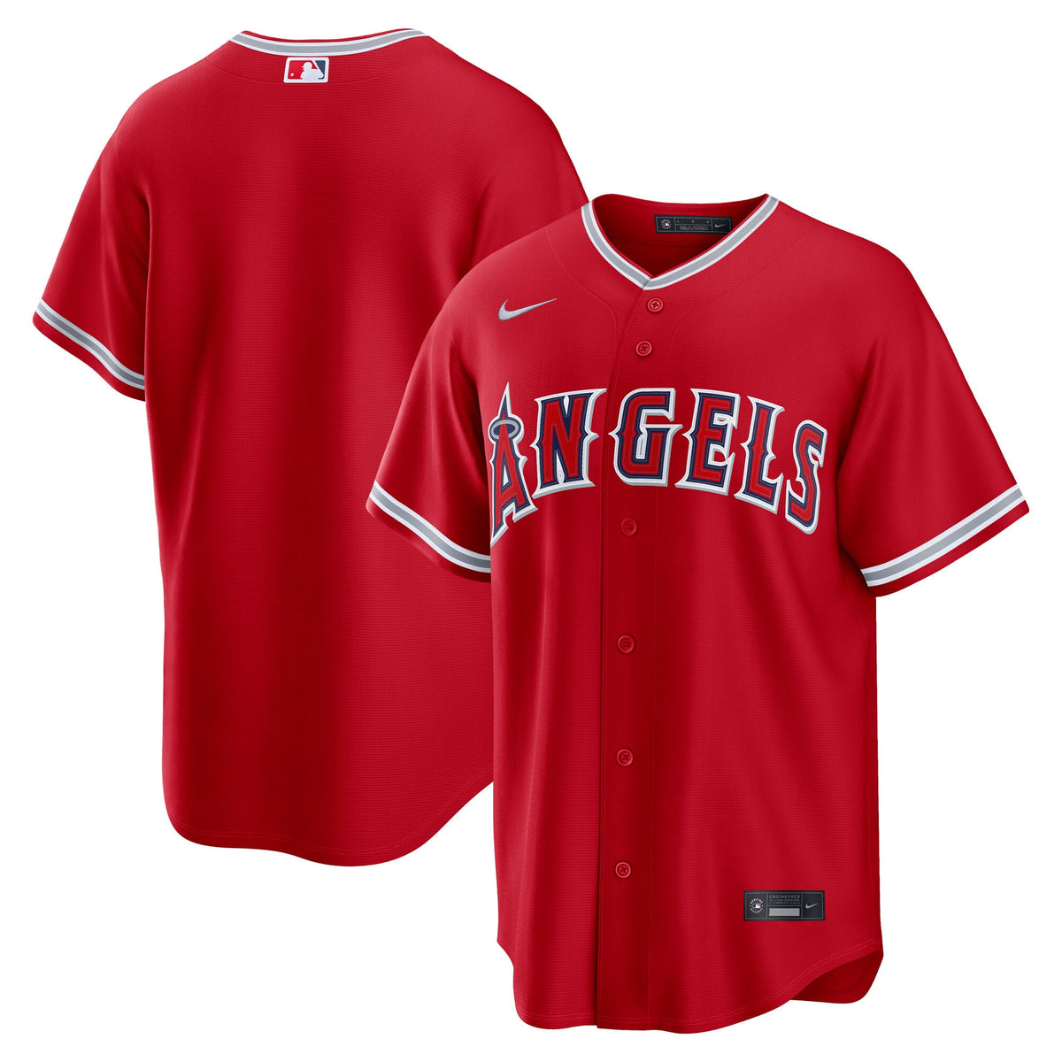 Men's Los Angeles Angels Nike Red Alternate Replica Jersey