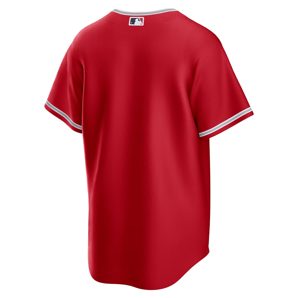 Men's Los Angeles Angels Nike Red Alternate Replica Team Jersey - 4