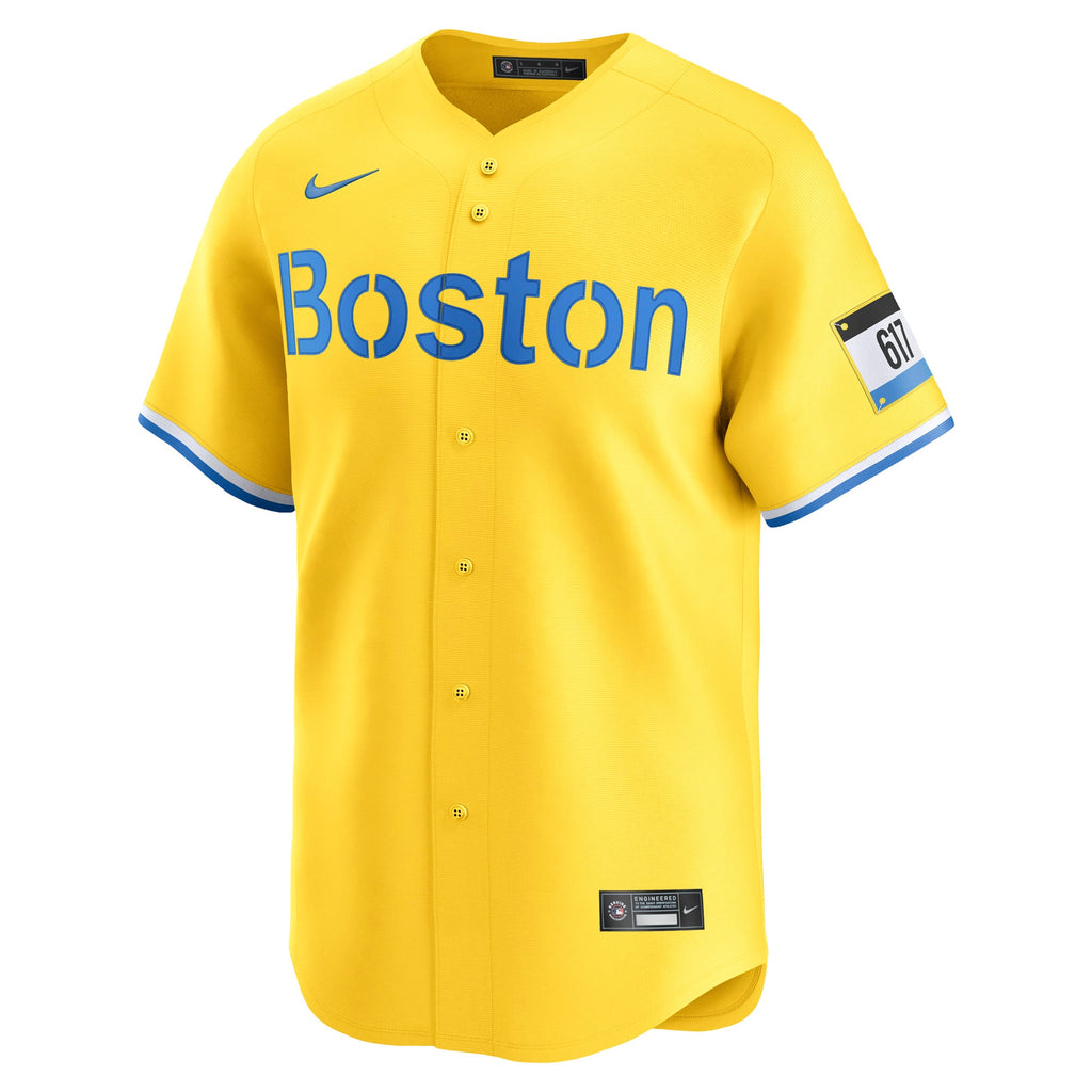 Men's Boston Red Sox Roman Anthony Nike Gold City Connect Limited Jersey - 3