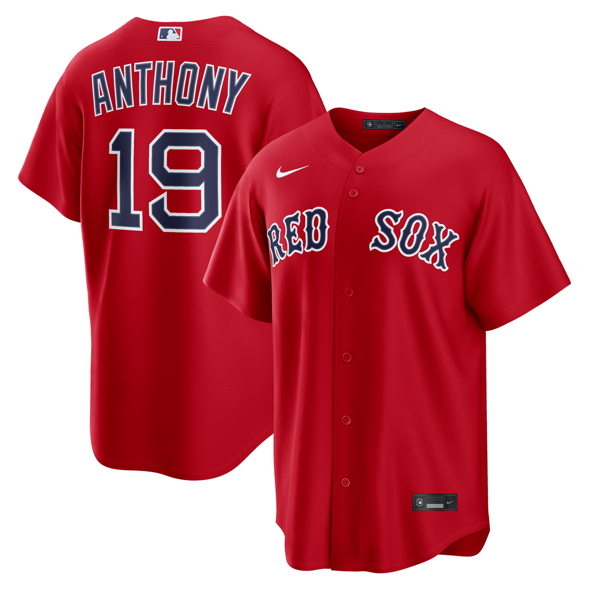 Men's Boston Red Sox Roman Anthony Nike Red Alternate Replica Jersey - 2