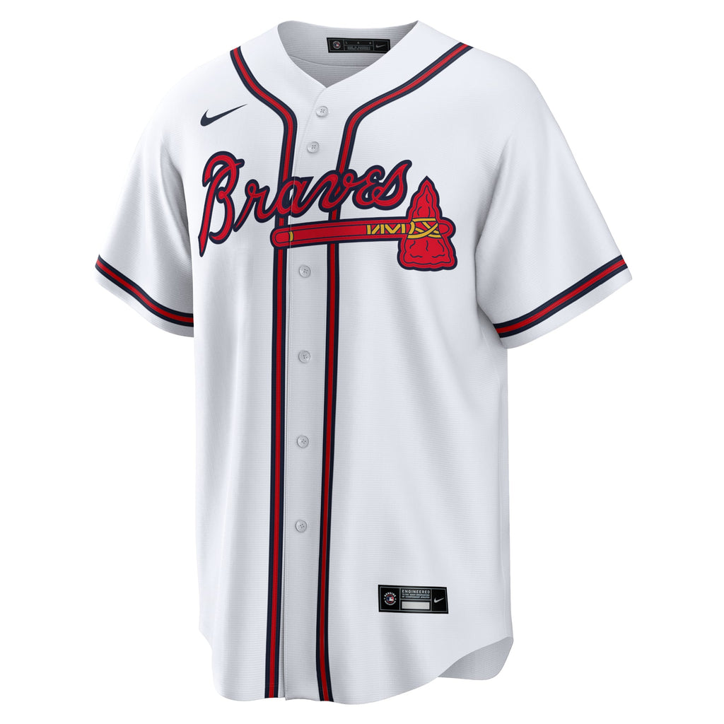 Men's Atlanta Braves Ronald Acuna Jr. Nike White Home Replica Player Name Jersey - 3