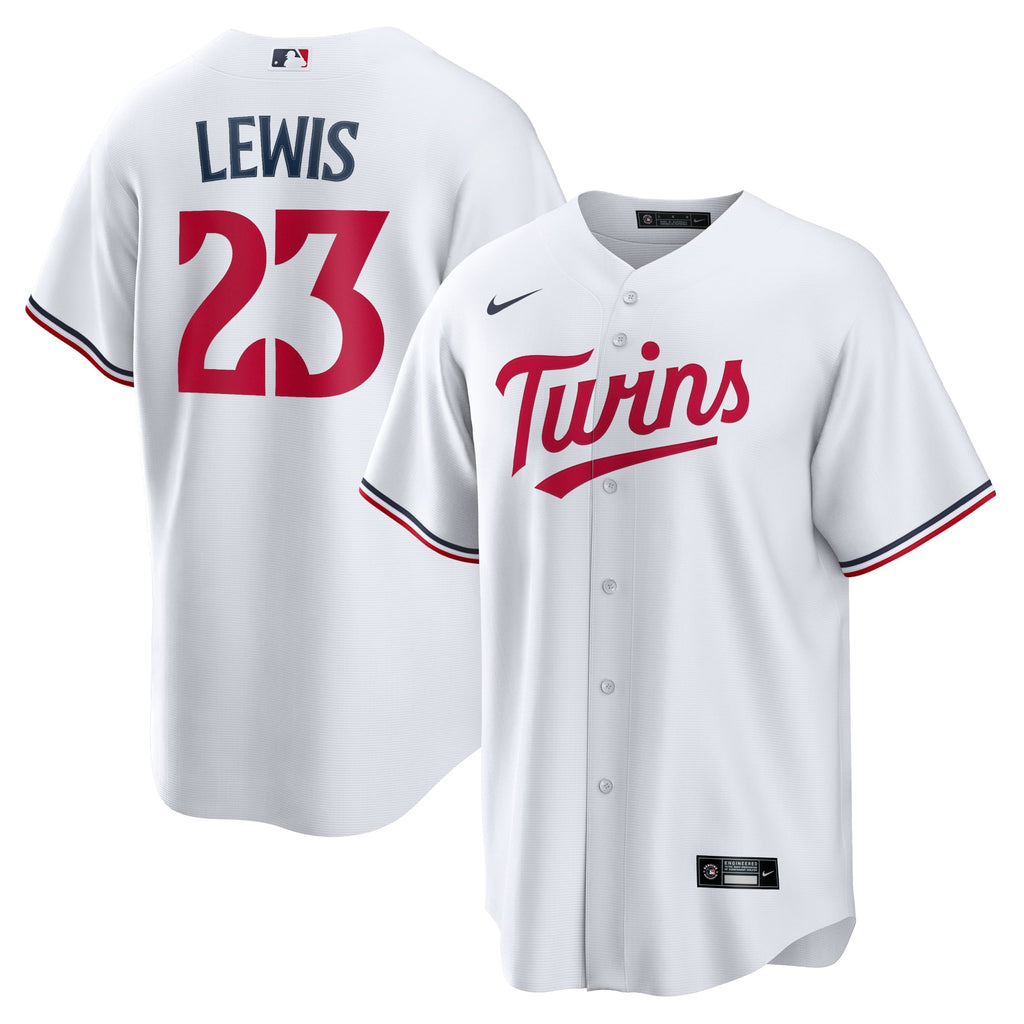 Men's Minnesota Twins Royce Lewis Nike White Replica Player Jersey - 2