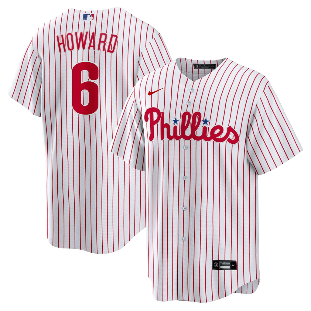 Men's Philadelphia Phillies Ryan Howard Nike White Replica Player Jersey - 2