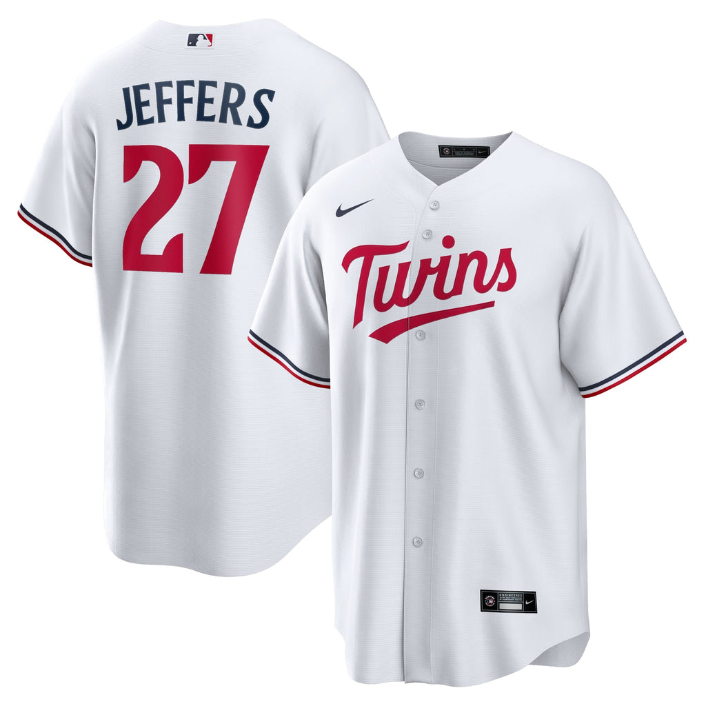 Men's Minnesota Twins Ryan Jeffers Nike White Home Replica Player Jersey - 2