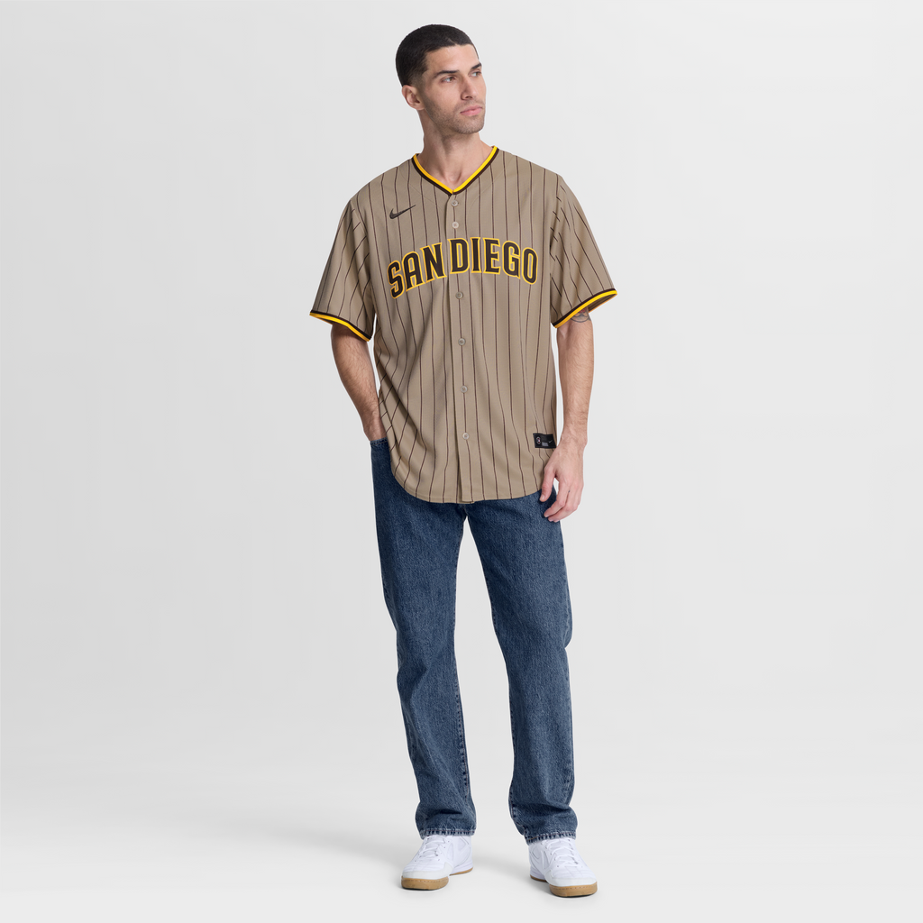 Men's San Diego Padres Nike Sand Alternate Replica Jersey - 5