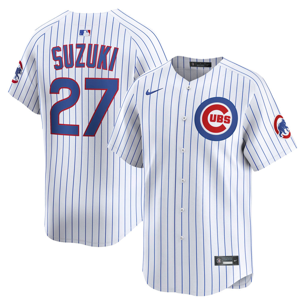 Men's Chicago Cubs Seiya Suzuki Nike White Home Limited Player Jersey - 2