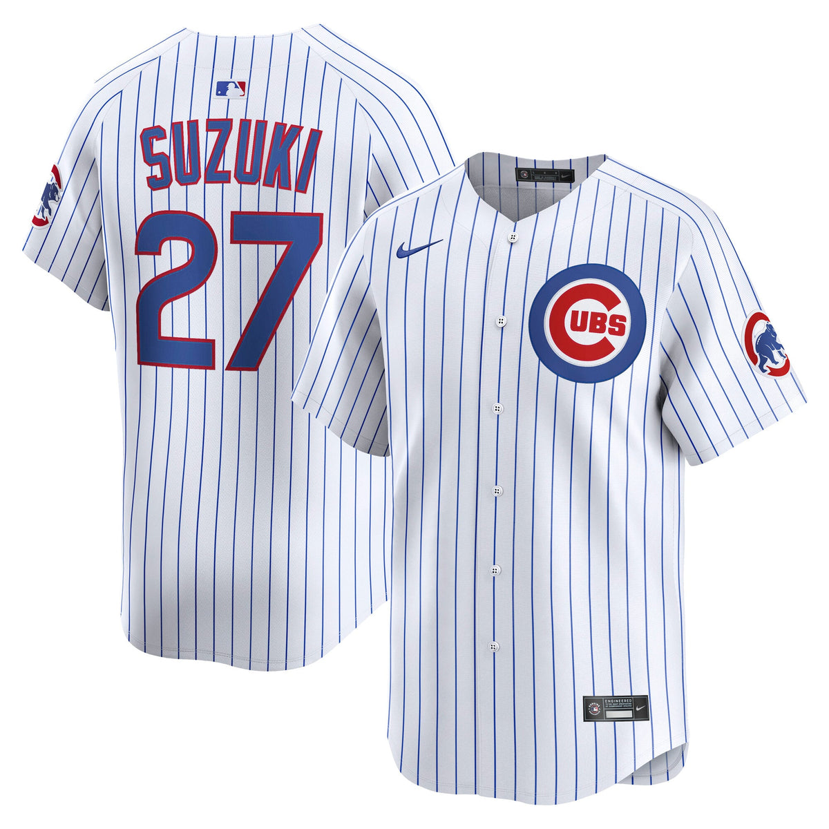 Men's Chicago Cubs Seiya Suzuki Nike White Home Limited Player Jersey - 2