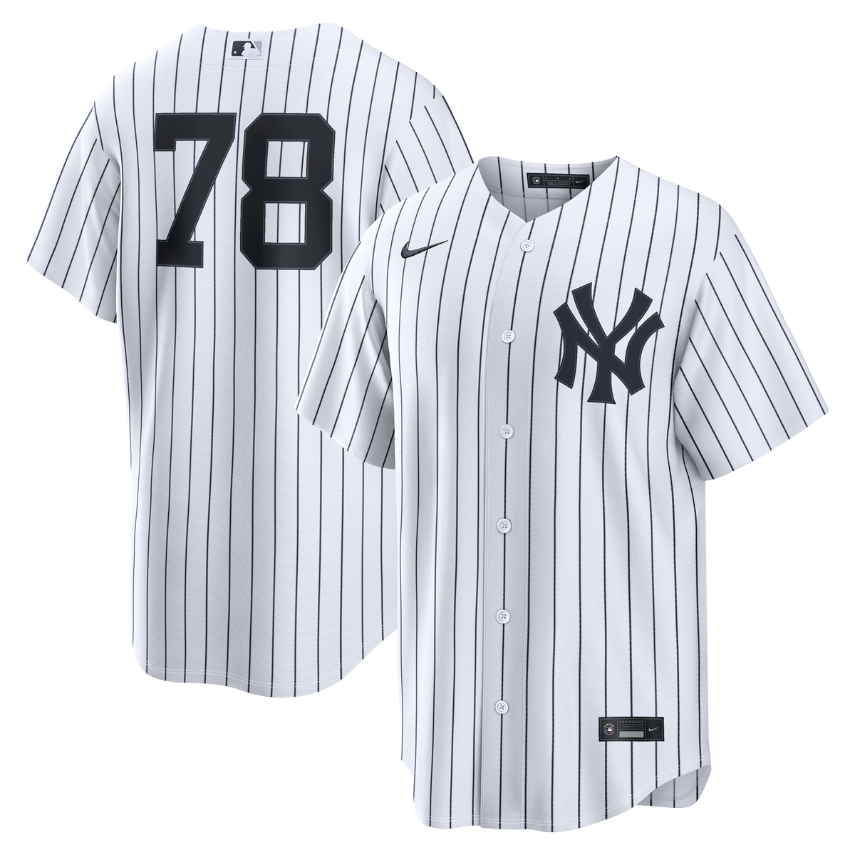 Men's New York Yankees Spencer Jones Nike White Home Replica Jersey - 2