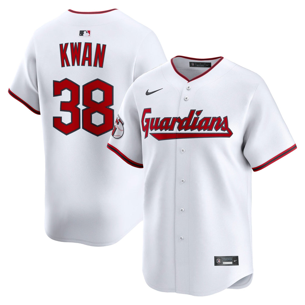 Men's Cleveland Guardians Steven Kwan Nike White Home Limited Player Jersey