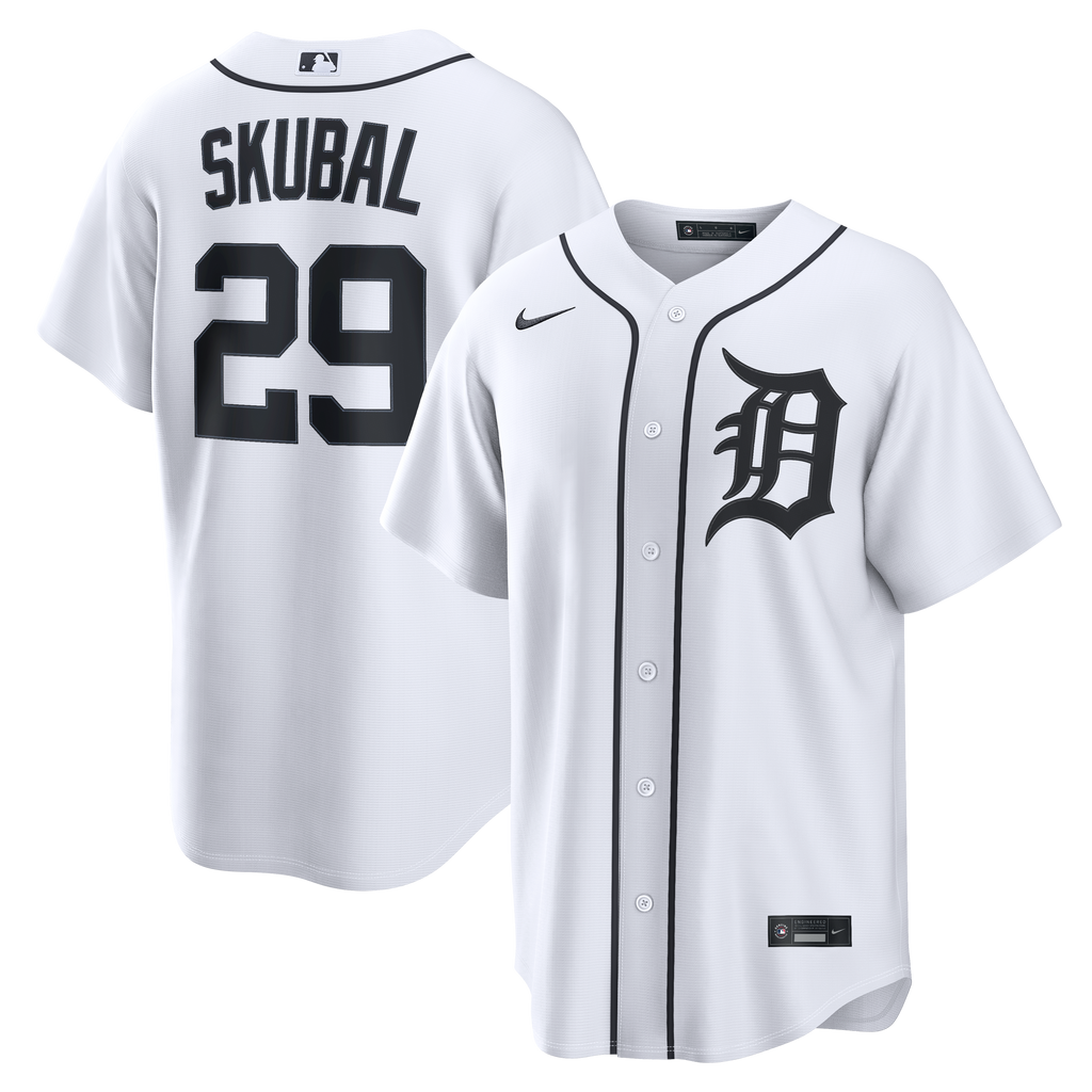Men's Detroit Tigers Tarik Skubal Nike White Home Replica Jersey - 2