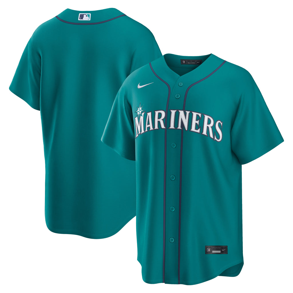 Men's Seattle Mariners Nike Teal Alternate Replica Jersey - 2