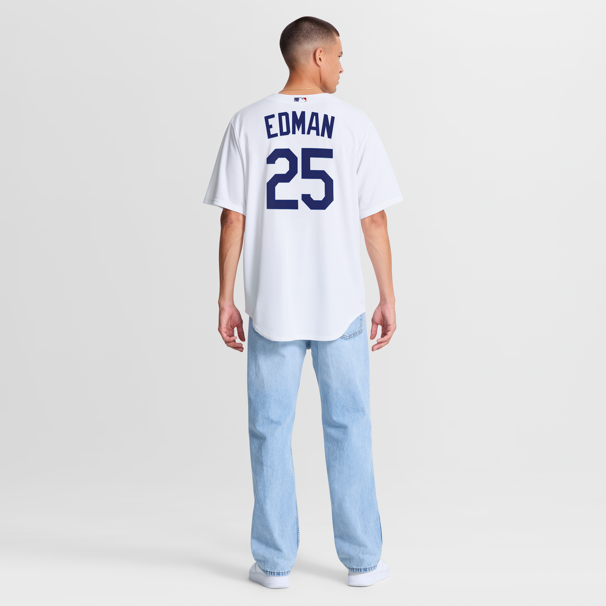Men's Los Angeles Dodgers Tommy Edman Nike White Home Replica Jersey - 6