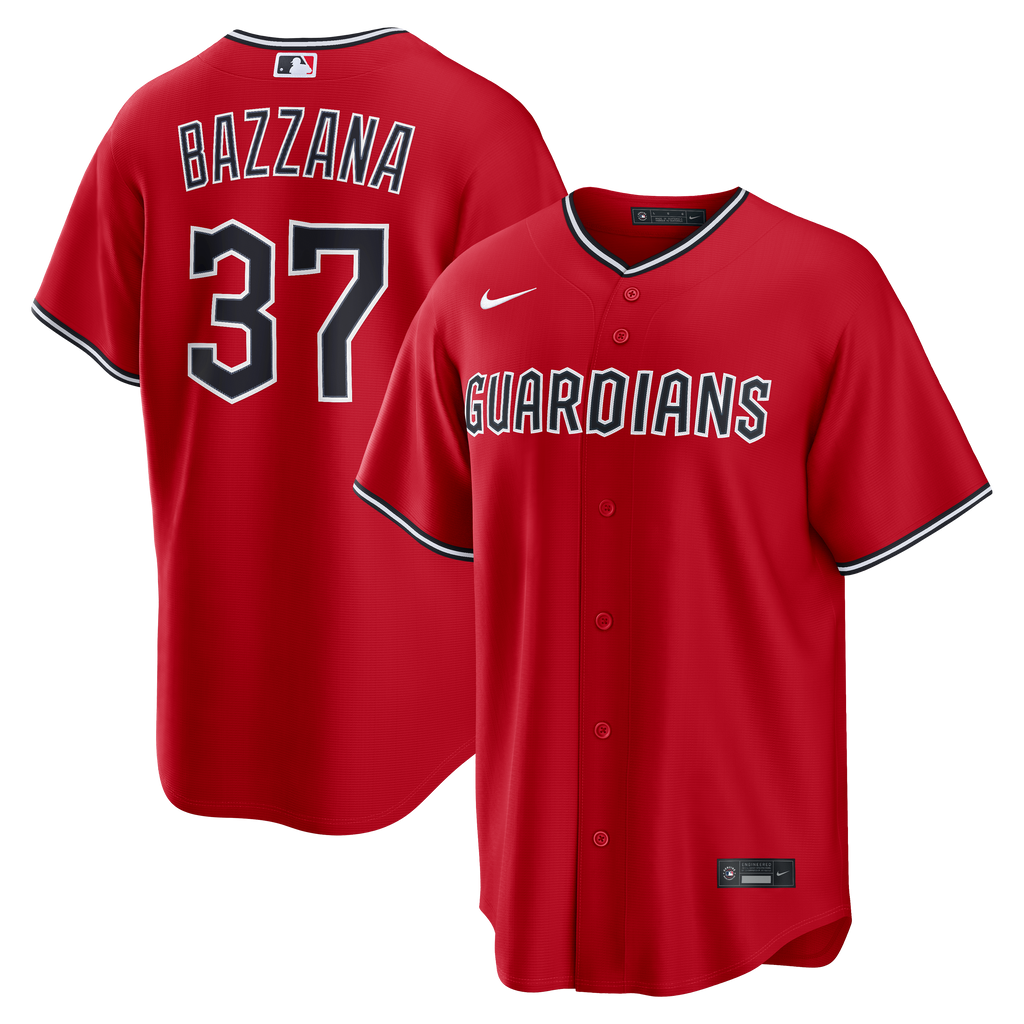 Men's Cleveland Guardians Travis Bazzana Nike Red Alternate Replica Jersey - 2