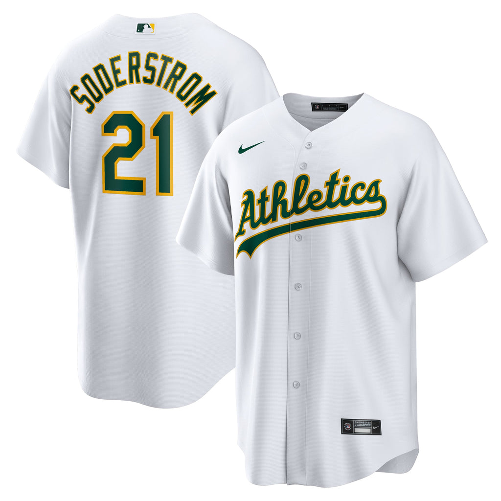 Men's Athletics Tyler Soderstrom Nike White Home Replica Jersey