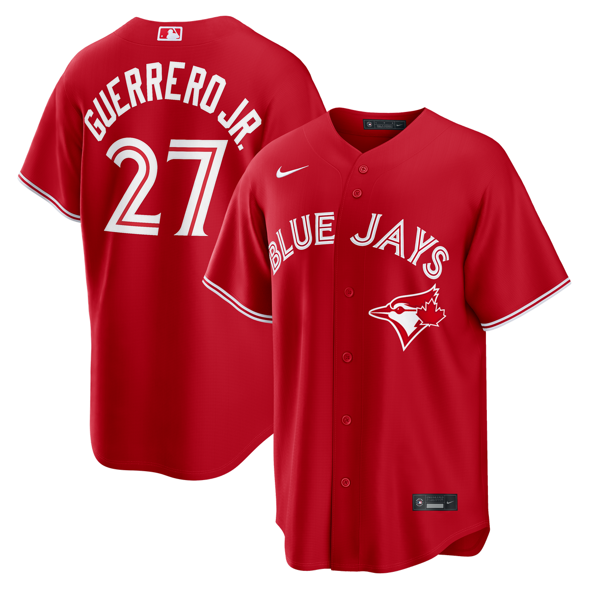 Men's Toronto Blue Jays Vladimir Guerrero Jr. Nike Red Canada Day Replica Jersey