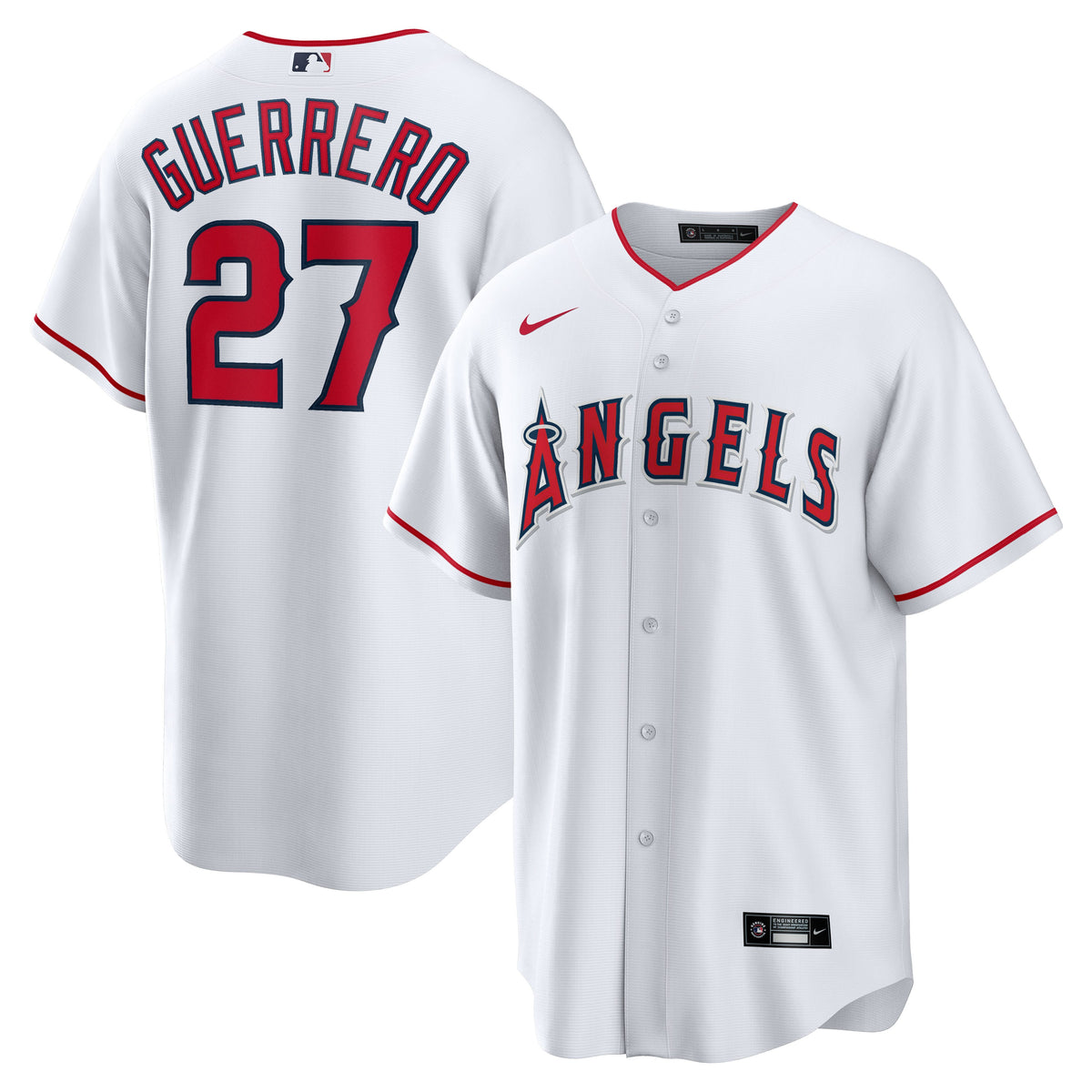 Men's Los Angeles Angels Vladimir Guerrero Nike White Home Retired Player Replica Jersey - 2