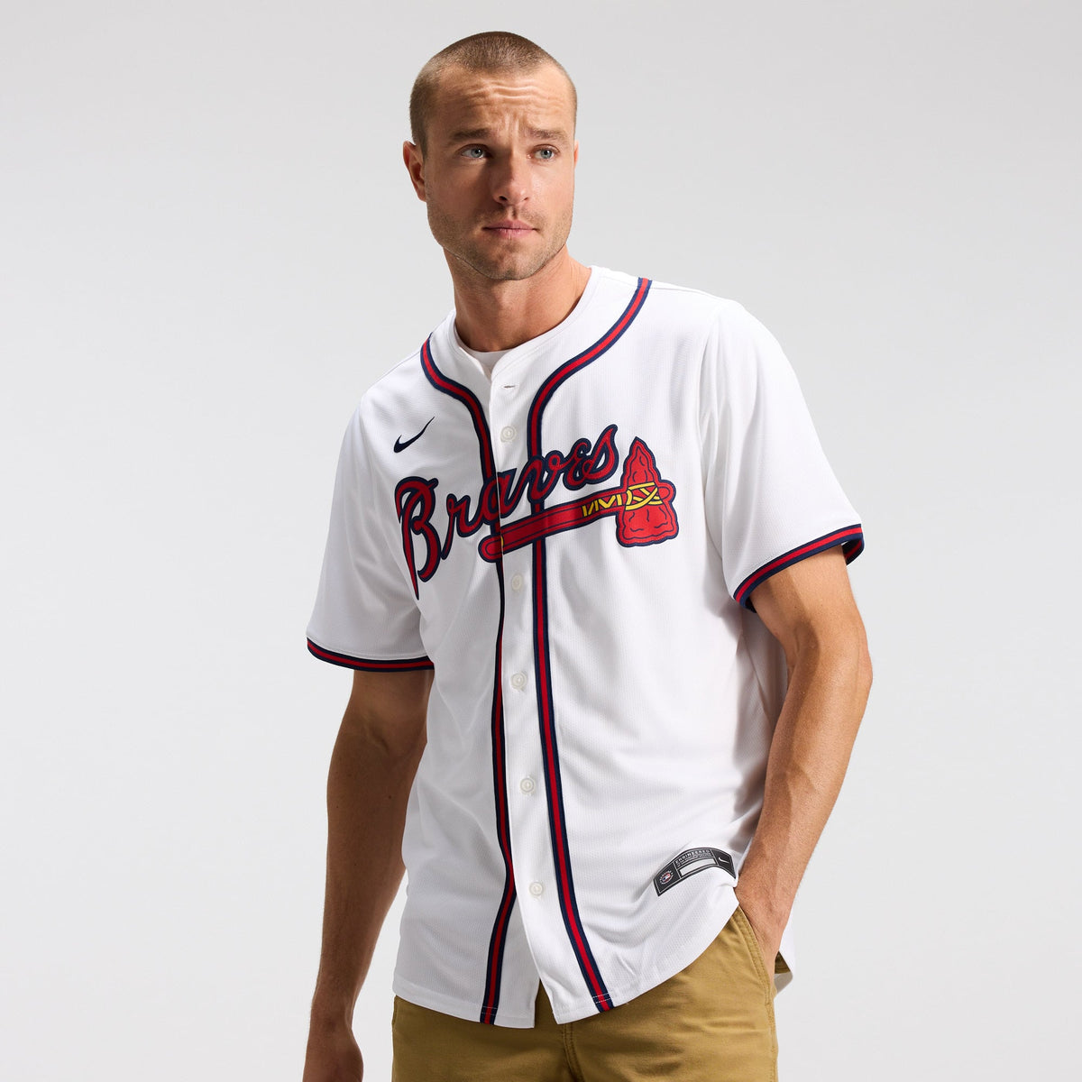 Men's Atlanta Braves Nike White Home Limited Jersey - 2