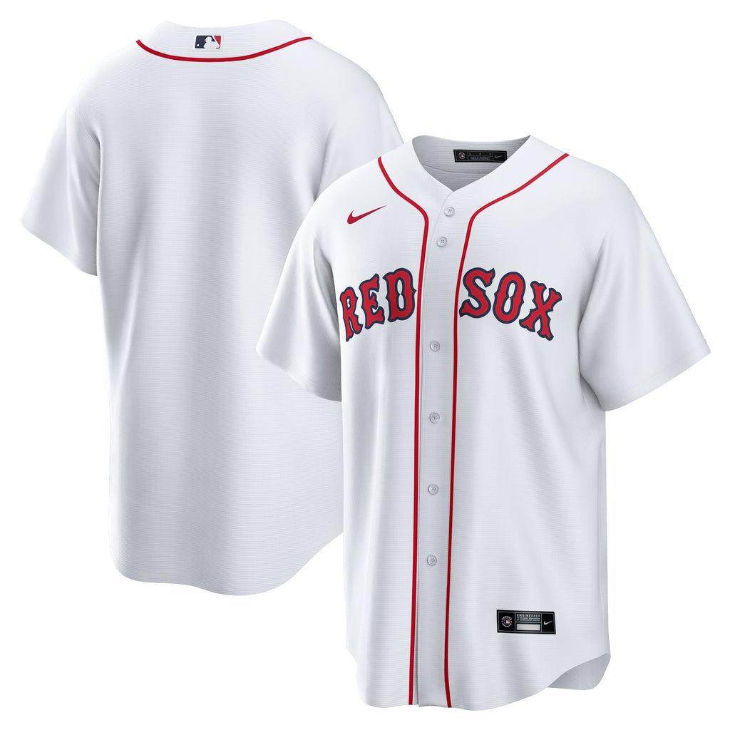 Men's Boston Red Sox Nike White Home Blank Replica Jersey - 2