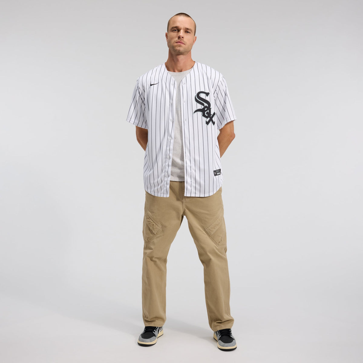 Men's Chicago White Sox Nike White Home Replica Team Jersey - 4