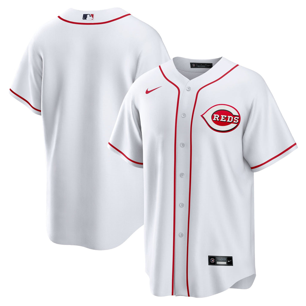 Men's Cincinnati Reds Nike White Home Blank Replica Jersey - 2