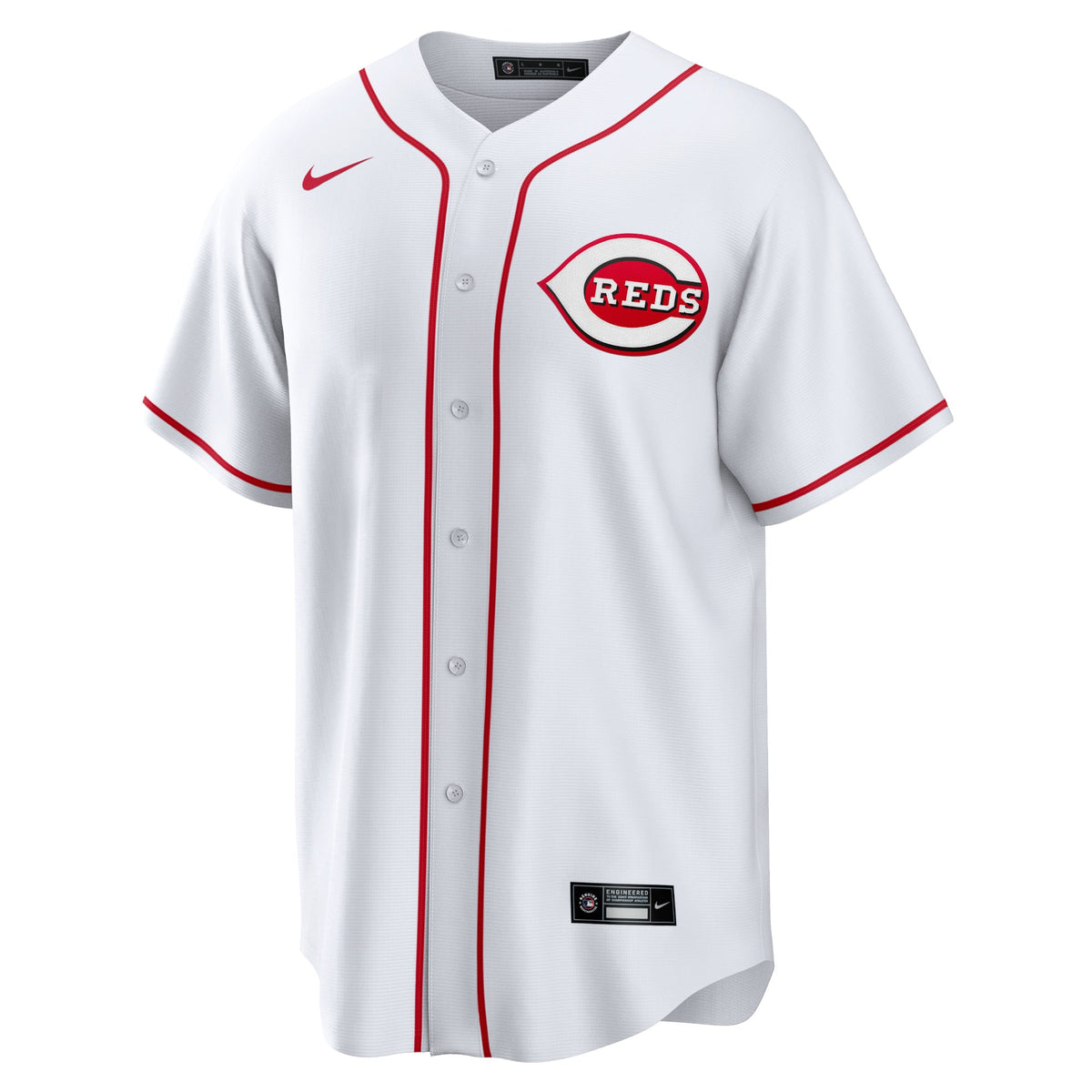 Men's Cincinnati Reds Nike White Home Blank Replica Jersey - 3