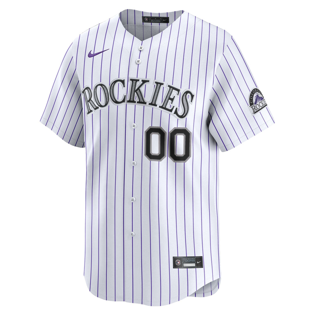 Men's Colorado Rockies Nike White Home Limited Pick-A-Player Retired Roster Jersey - 3