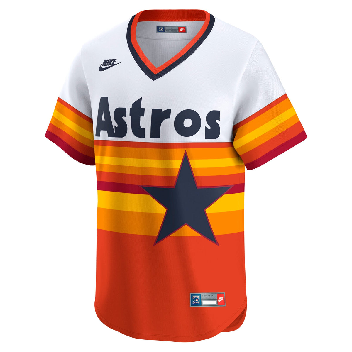 Men's Houston Astros Nike White Cooperstown Collection Limited Jersey - 3
