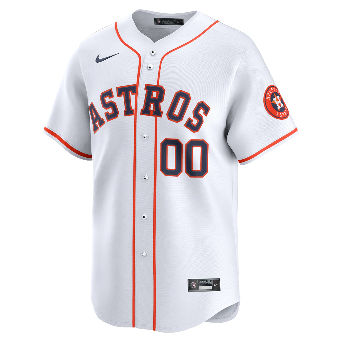 Men's Houston Astros Nike White Home Limited Custom Jersey - 3
