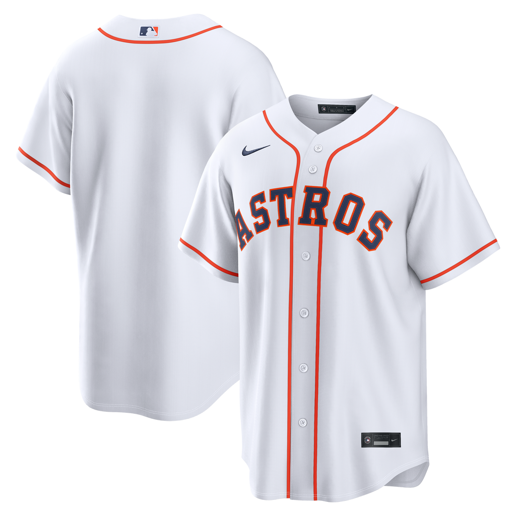 Men's Houston Astros Nike White Home Replica Jersey