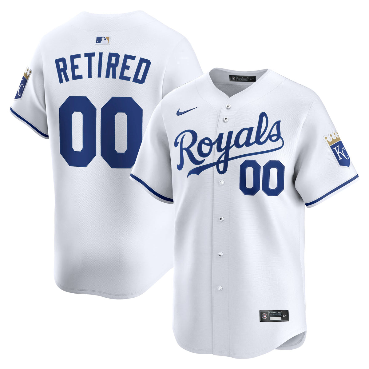 Men's Kansas City Royals Nike White Home Limited Pick-A-Player Retired Roster Jersey