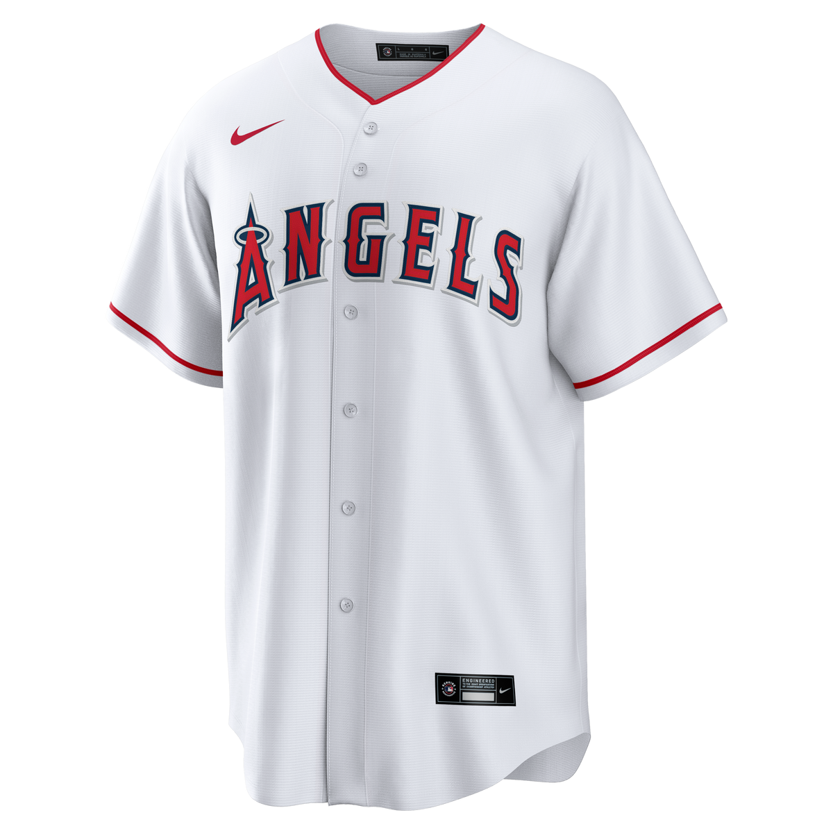 Men's Los Angeles Angels Nike White Home Big & Tall Replica Jersey - 3