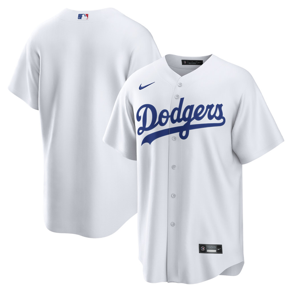 Men's Los Angeles Dodgers Nike White Home Replica Jersey - 2