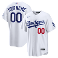 Men's Los Angeles Dodgers Nike White Home Stadium Custom Jersey