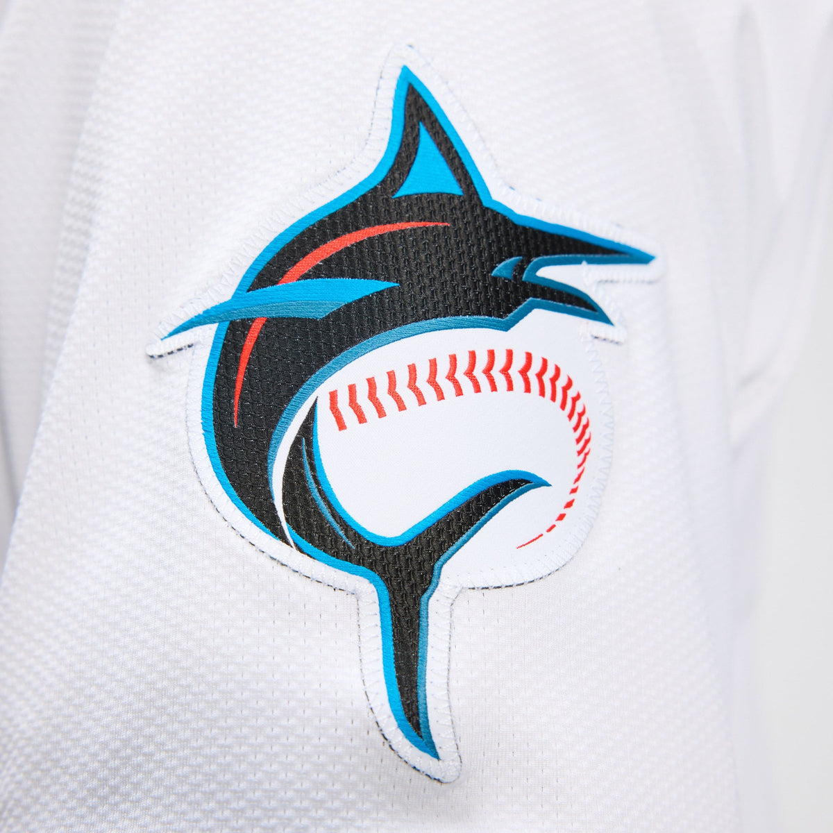 Men's Miami Marlins Nike White Home Elite Jersey - 14